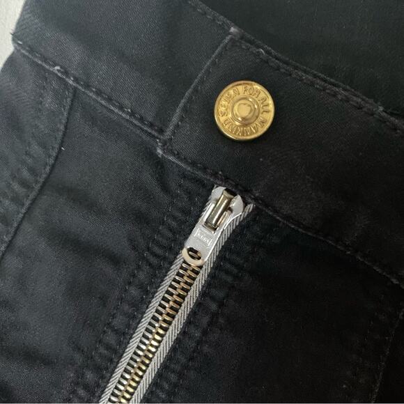 7 For All Mankind women's size 30 Black Flare Denim Jeans - Picture 6 of 13